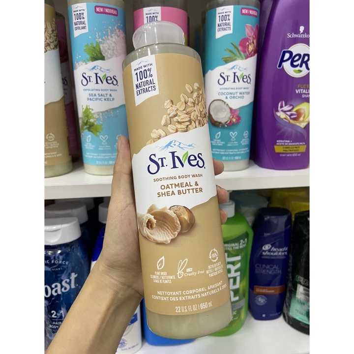 Sữa tắm dưỡng da St.ives 650ml hàng Mỹ