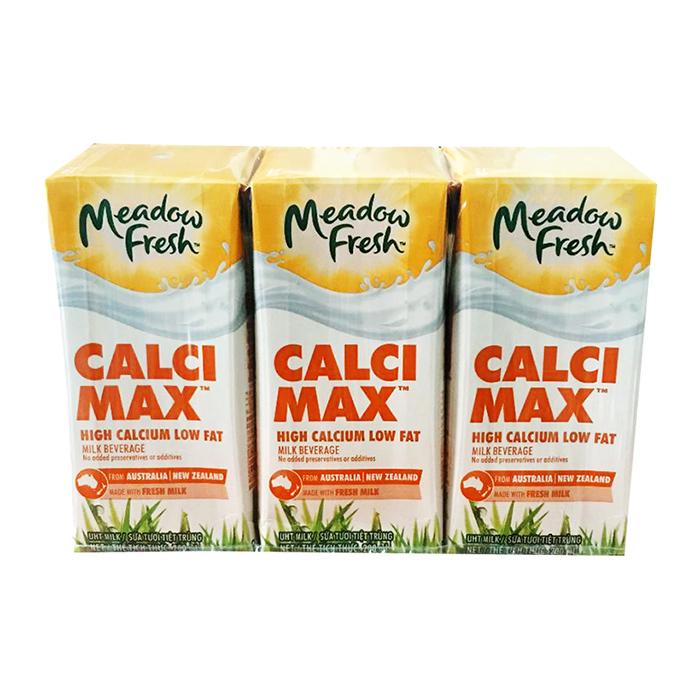 Sữa tươi Meadow Fresh max calci hộp 200ml thùng 6 hộp