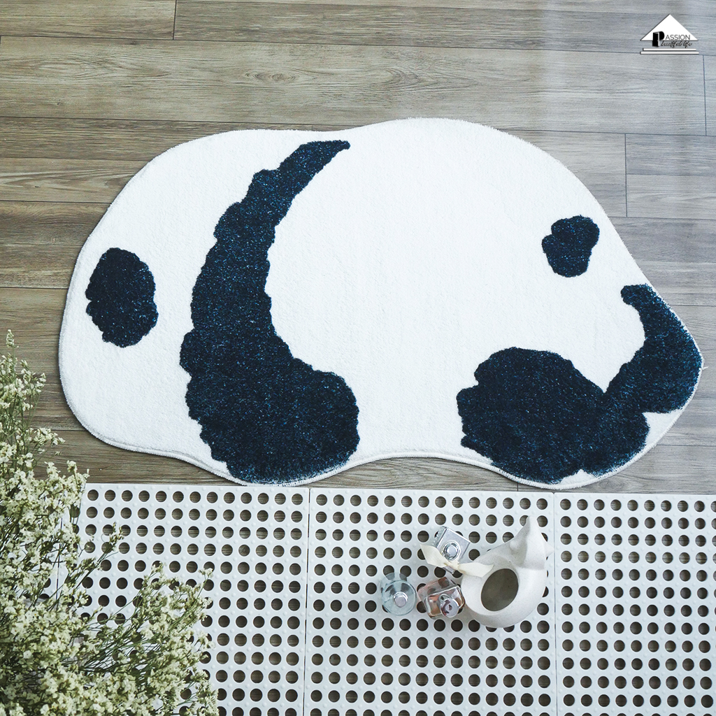 Thảm Lau Chân Hình Thú Lười Sợi Len Siêu Thấm Cute
