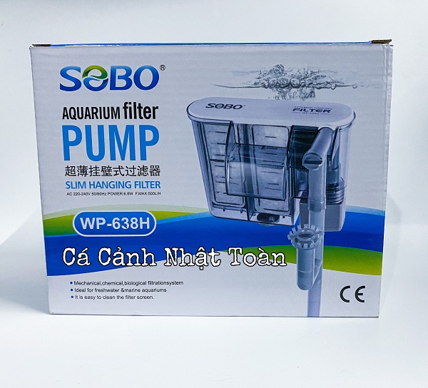"Hoàn tiền đến 10%" MÁY BƠM LỌC TREO HỒ CÁ SOBO WP 638H