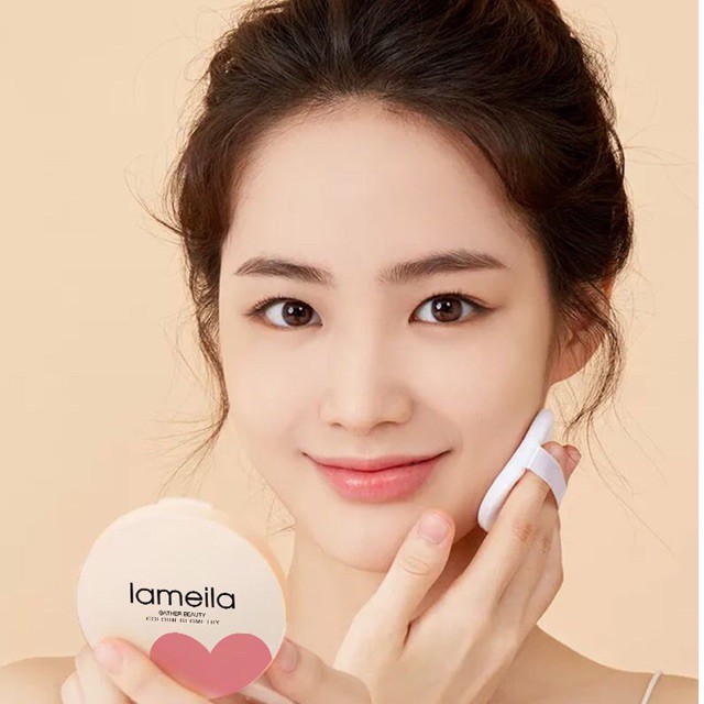 Phấn Phủ Kiềm Dầu Lameila Hình Trái Tim