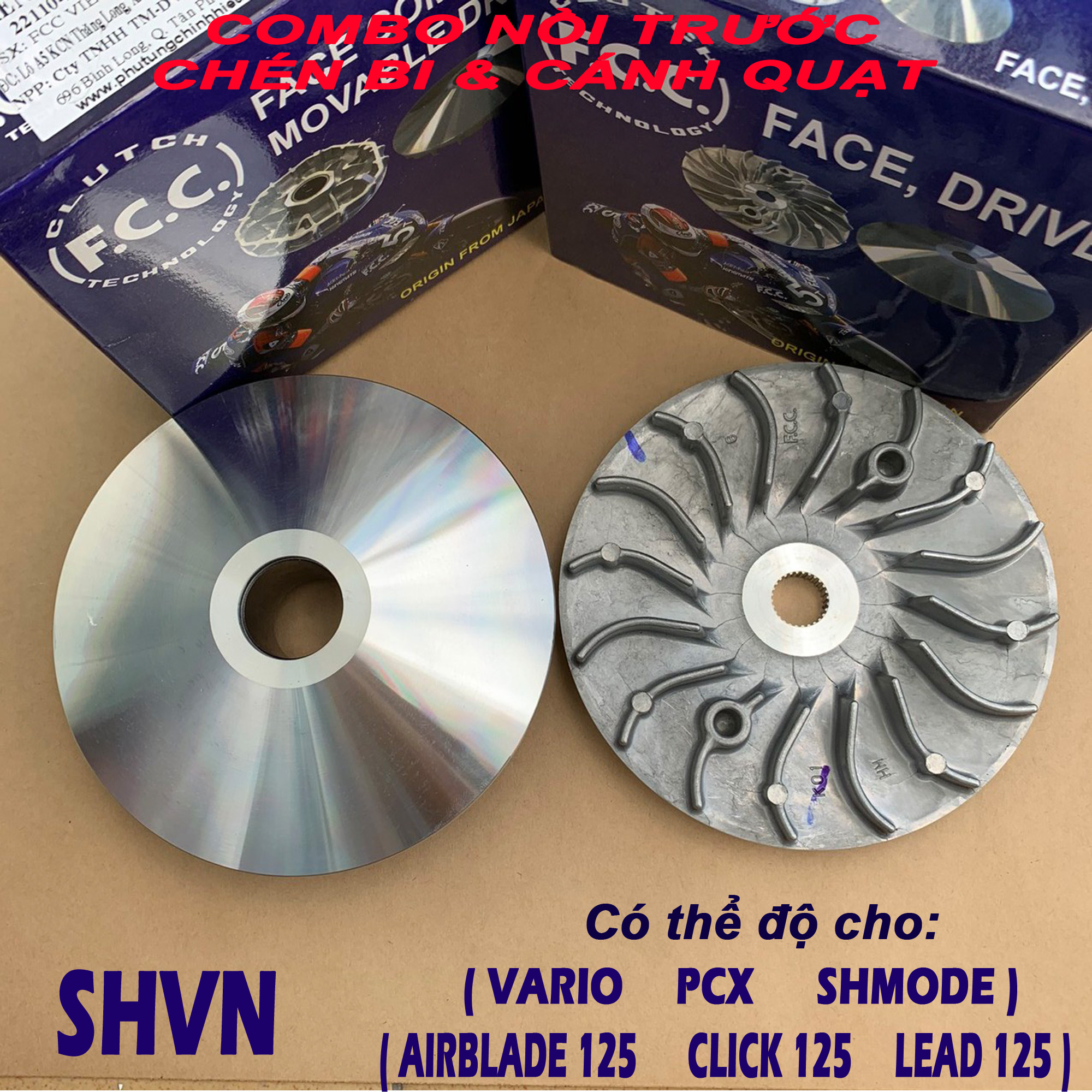 Combo nồi trước chén bi cánh quạt SH Việt