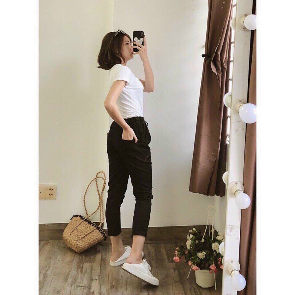 Quần baggy chất kaki jean siêu co giãn 3 size 45-60kg tùy chiều cao
