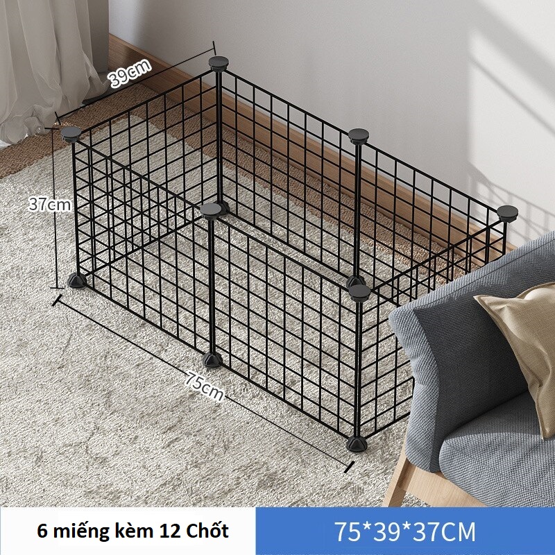 Chuồng, lồng quây chó mèo lắp ghép, chuồng chó mèo đa năng, lắp ghép dễ dàng