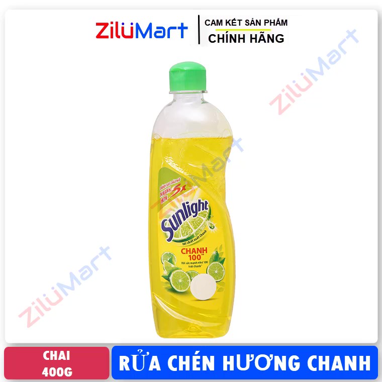 Nước rửa chén Sunlight Chanh 100 chai 400g