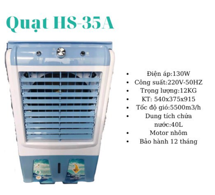 QUẠT ĐIỀU HOÀ HƠI NƯỚC HS-35A/ HS35A