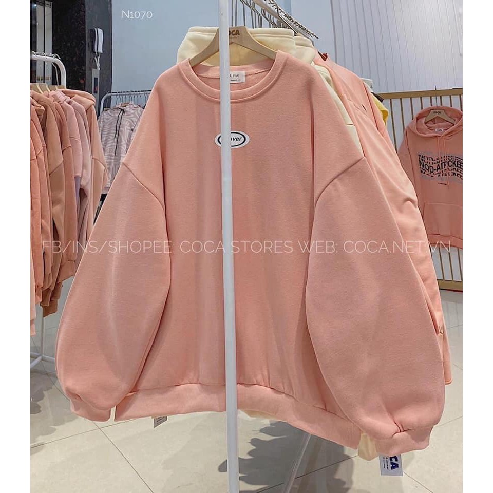 Áo nỉ hoodie form rộng unisex ncover phong cách hàn quốc basic hot tren ttspa0014