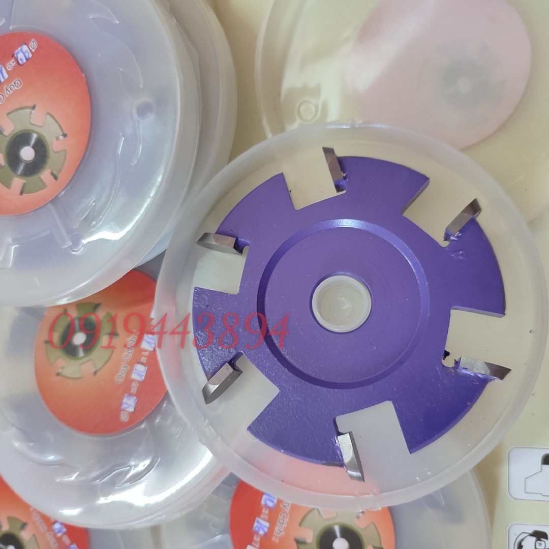 [HÀNG CAO CẤP] Lưỡi phay tubi, lưỡi phay gỗ 6 cánh tròn