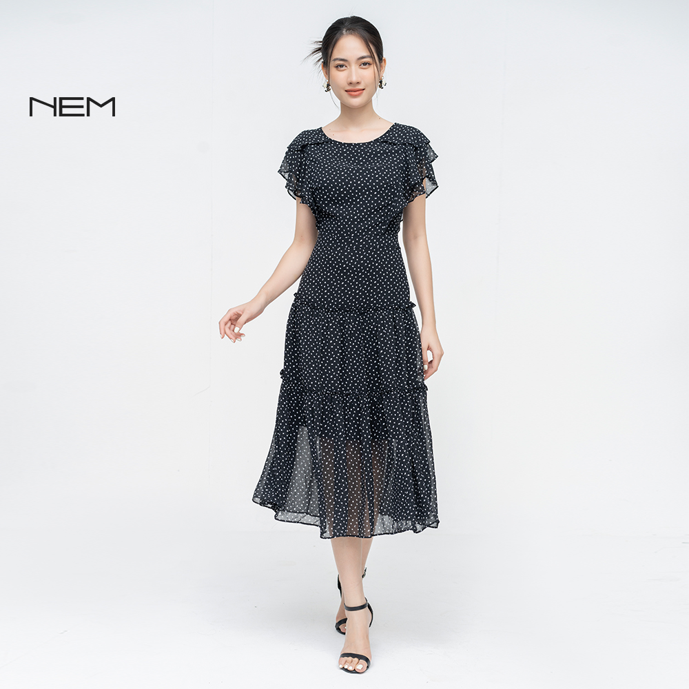 ĐẦM THIẾT KẾ HÈ ĐEN NEM FASHION D06342