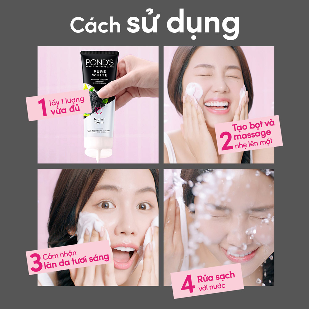 Sữa Rửa Mặt POND’S Trắng Da Tinh Khiết (100g) (hongthamshopcom)- SRM43