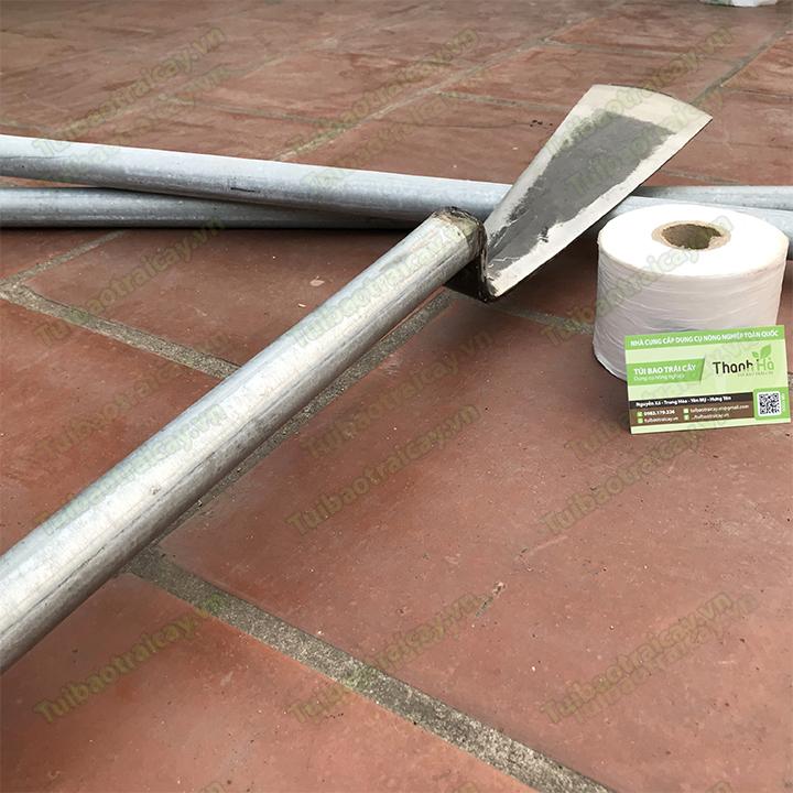 Dầm đào đất, đánh bầu cây thép rèn cán dài 65cm