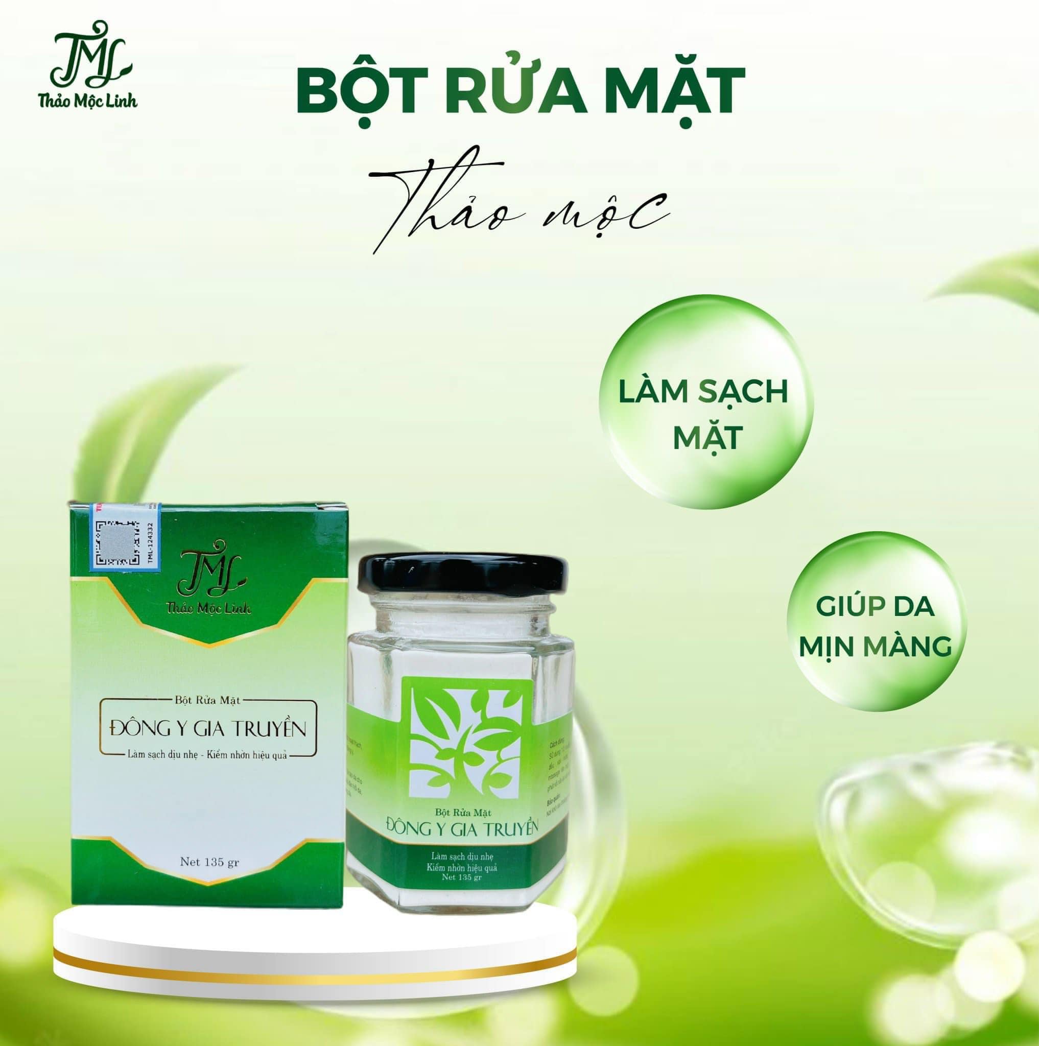 Bột rửa mặt thảo mộc thiên nhiên