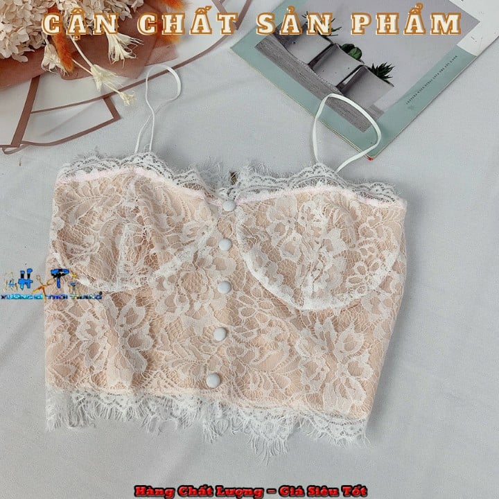 [HCM]áo hai dây ren không có mút ngực -A17