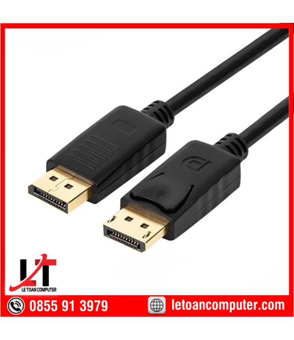Cáp Displayport 1.8M Chất Lượng Cao (Hàng zin bóc màn DELL,HP....)