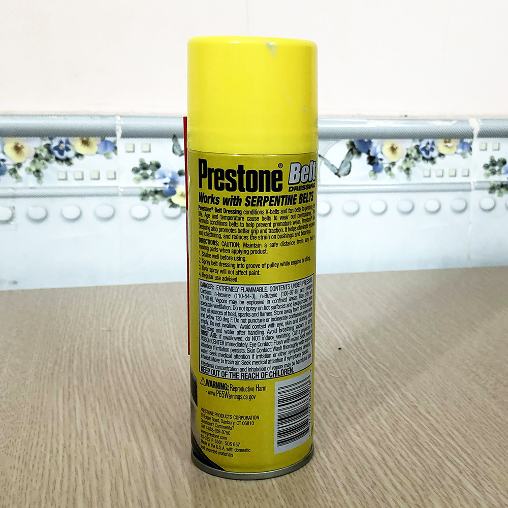 Dung Dịch Chăm Sóc Dây Curoa Prestone Belt Dressing 170g