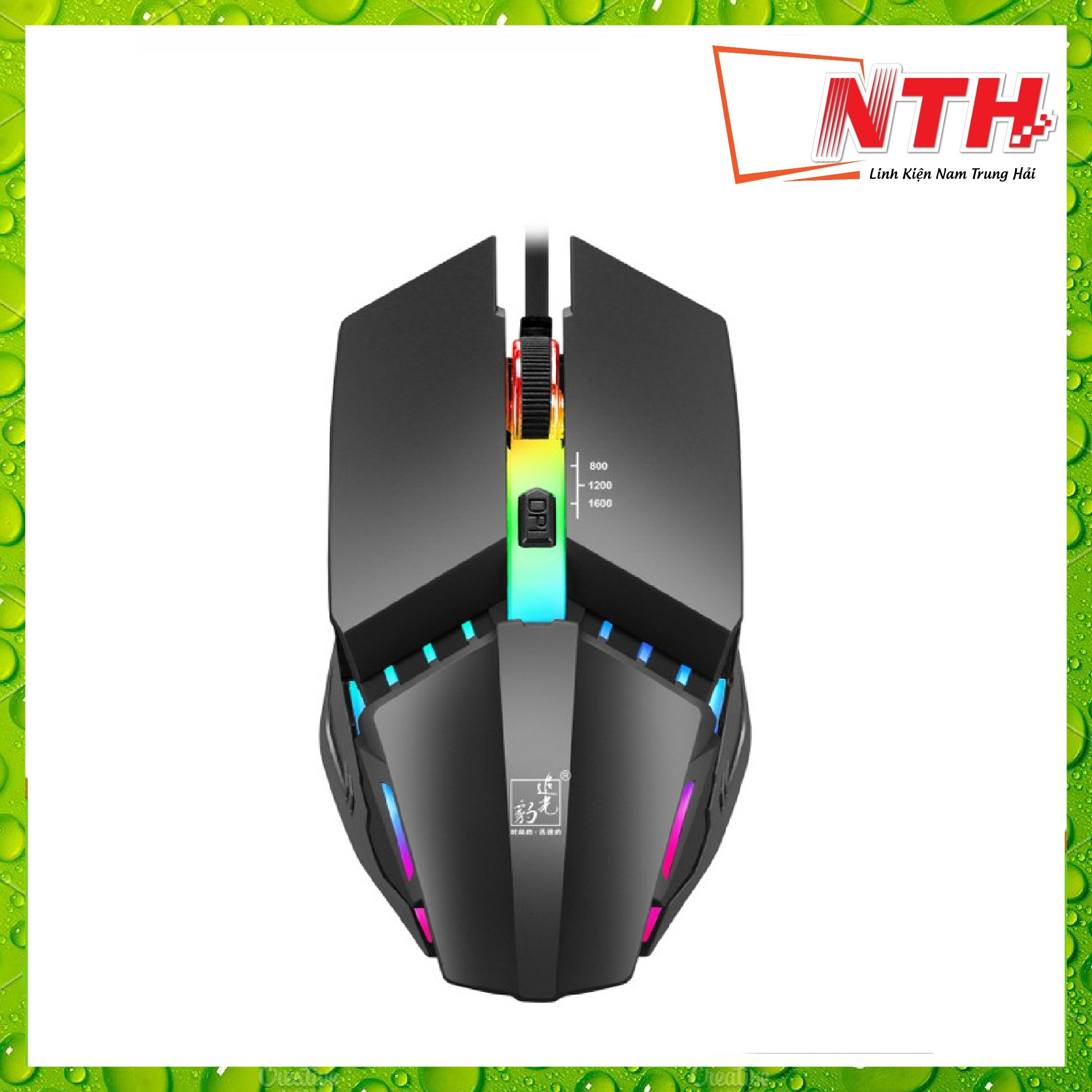 Chuột game k3 đèn led rgb màu tự thay đổi