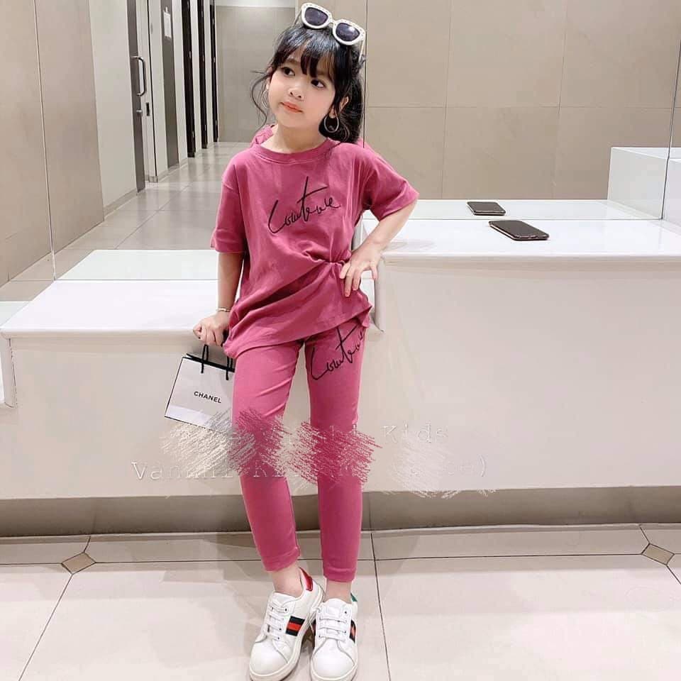 bộ áo quần legging bé gái