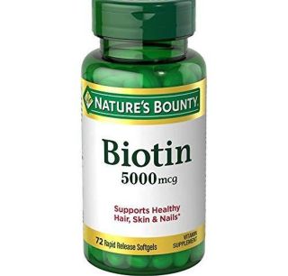 Biotin Nature s Bounty Chống Rụng Tóc, Giảm Hói Đầu, Ngừa Trứng Cá (Hàng nhập khẩu Mỹ) thumbnail