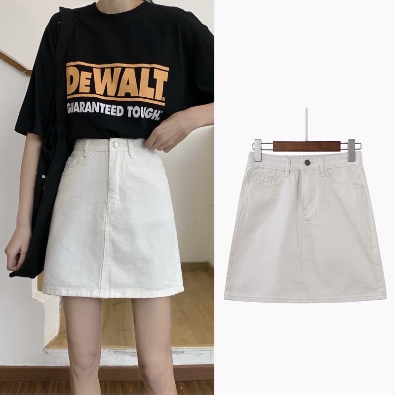 Chân Váy Ngắn Kaki - Chân Váy A Ngắn Basic Hàng Mới