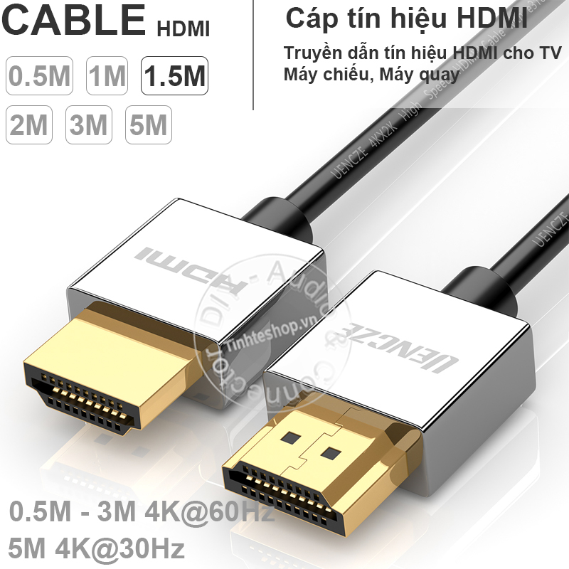 HDMI cable V2.0 4K@60Hz ultra thin OD-4.5mm 18Gbps speed short 0.5M to 5M