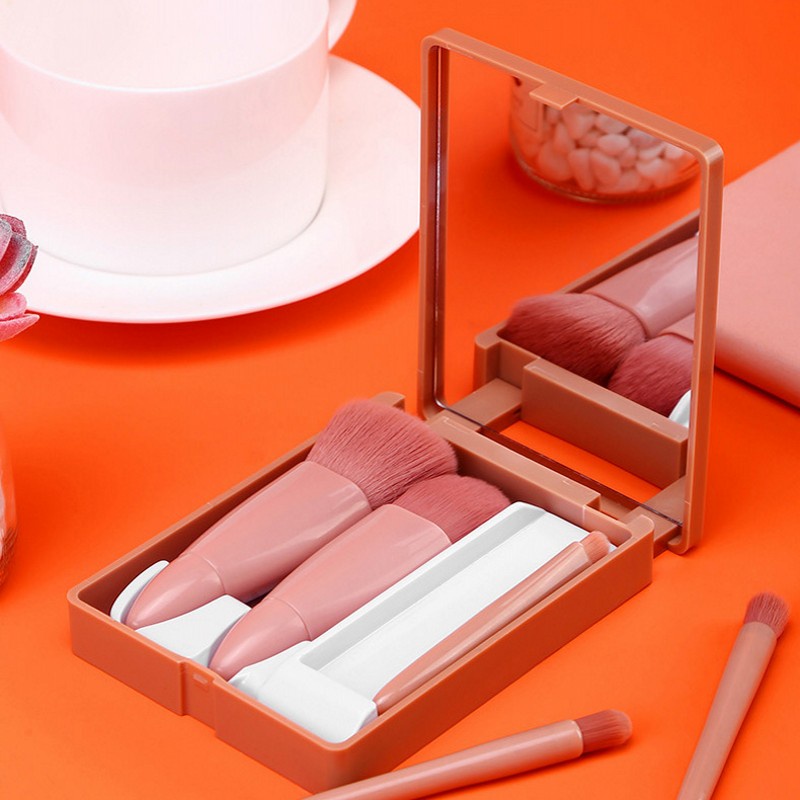 Set Cọ Trang Điểm 5 Món Kèm Gương Maybelline