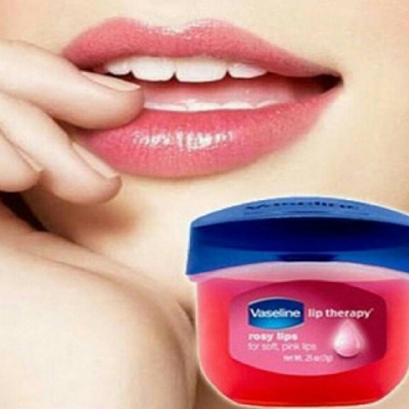 Y- COBMO 2 HỘP SON  DƯỠNG HỒNG  MÔI TRỊ THÂM MÔI Vaseline Rosy lips