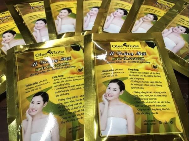 Combo 5 Gói Ủ Trắng Face Huyết Yến Collagen TRắng Mịn Da Mờ Nám  Tàn Nhang