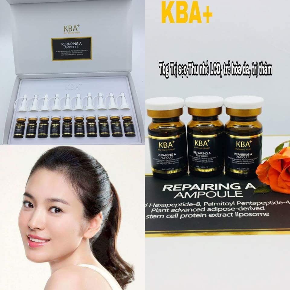 Tế bào gốc trị sẹo rỗ kba dna cá hồi repairing a ampoule, giúp cho trẻ hoá làn da và tái sinh làn da mới