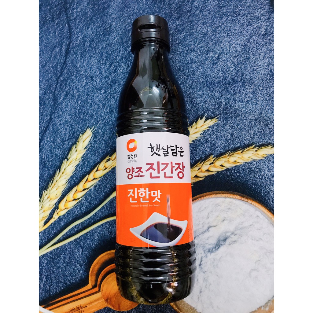 Xì dầu hàn quốc daesang vị đậm để chấm 500ml