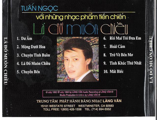 Bộ 6 đĩa cd nhạc Tuấn Ngọc 2
