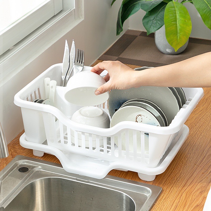 Rổ úp bát có khay hứng nước mẫu mới