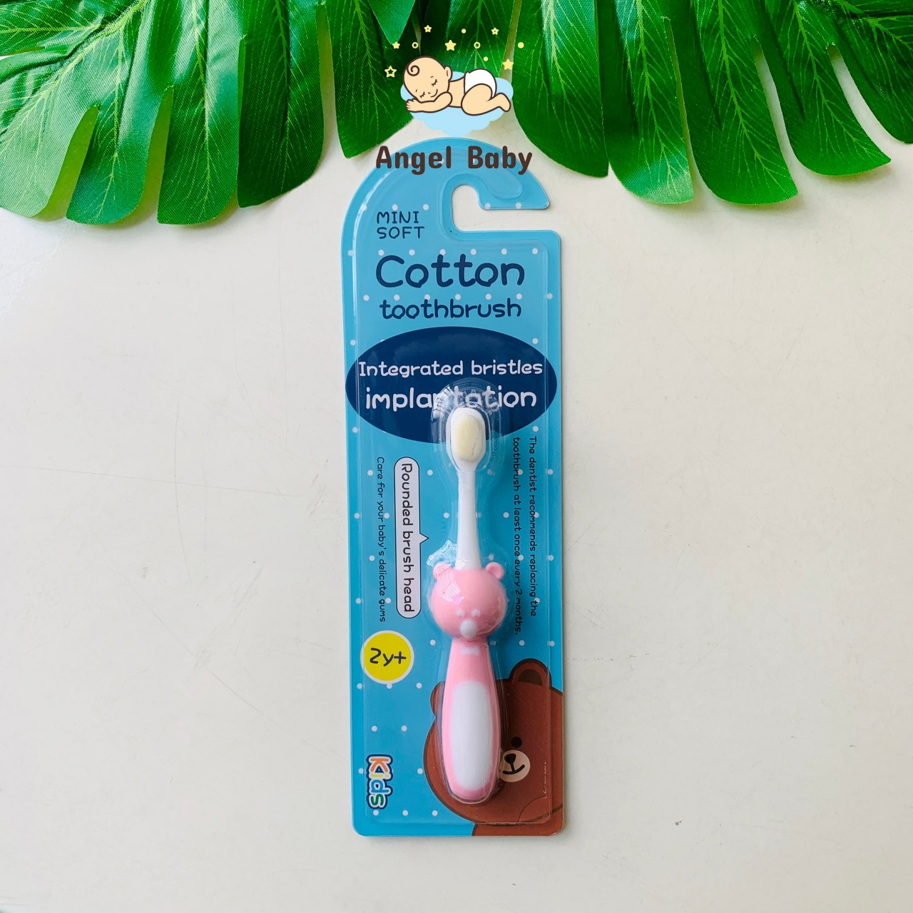 Bàn chải đánh răng cho bé lông tơ Cotton siêu mềm