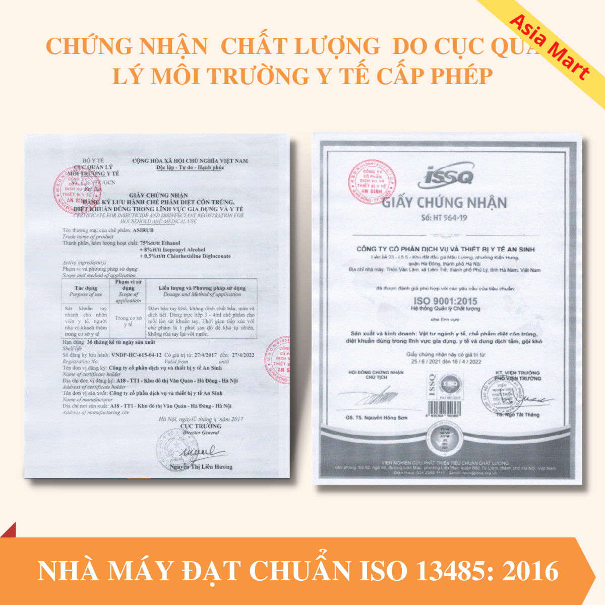 Nước rửa tay khô sát khuẩn y tế 1 lít ASIRUB [CHÍNH HÃNG]