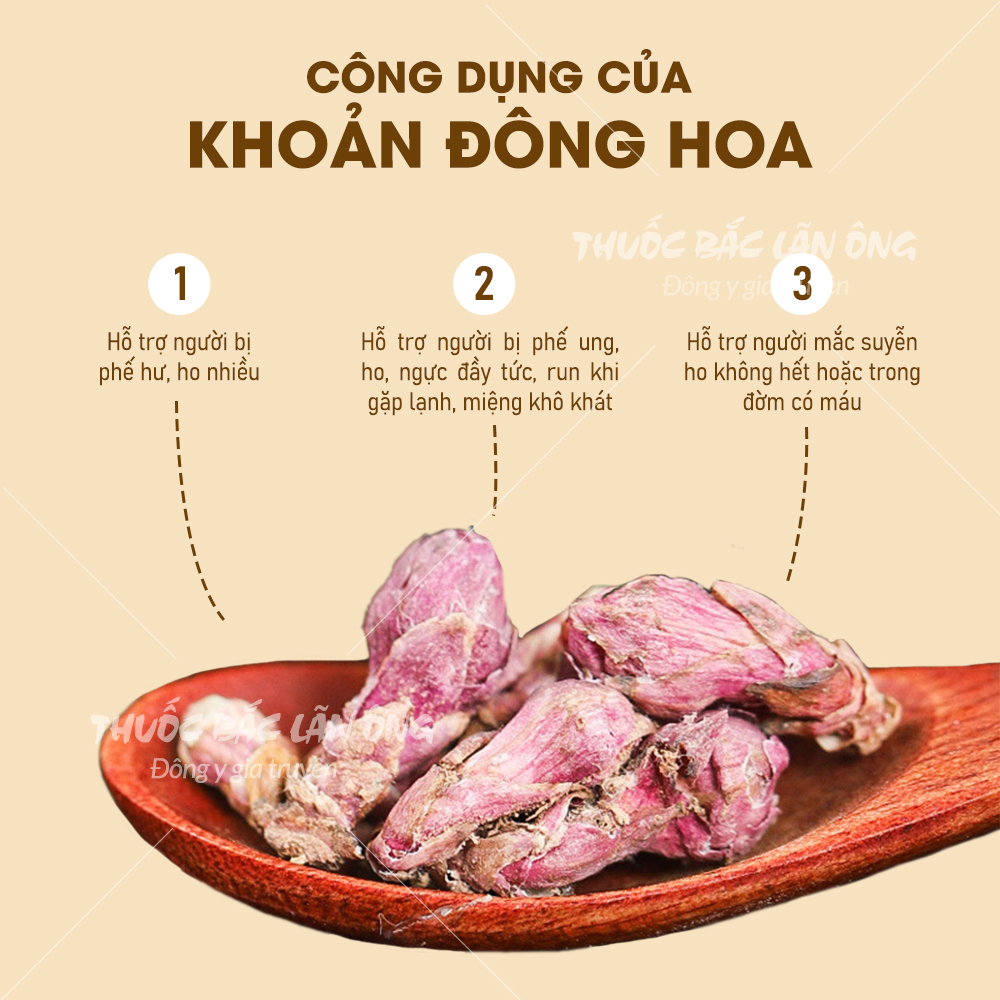 Khoản đông hoa 100g (Hàng loại 1, khô, đẹp)