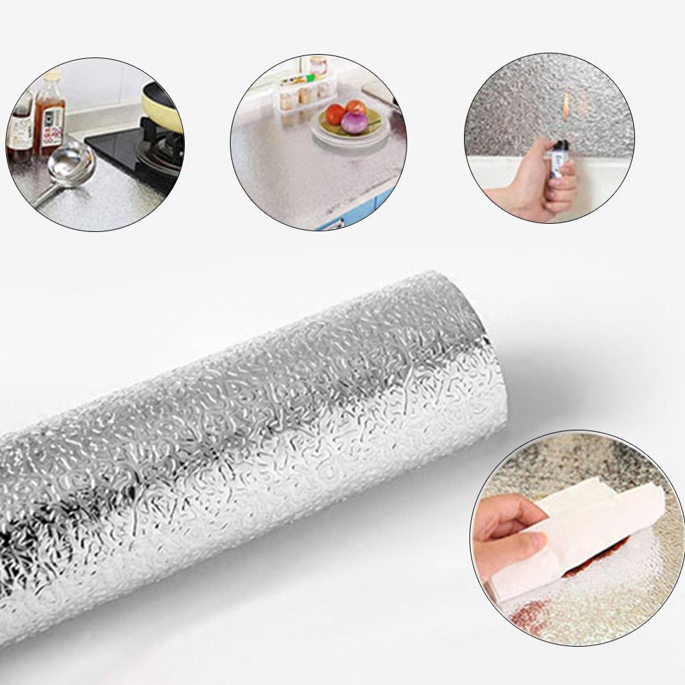 Cuộn giấy bạc dán bếp dán tường cách nhiệt chống thấm 2m*60cm