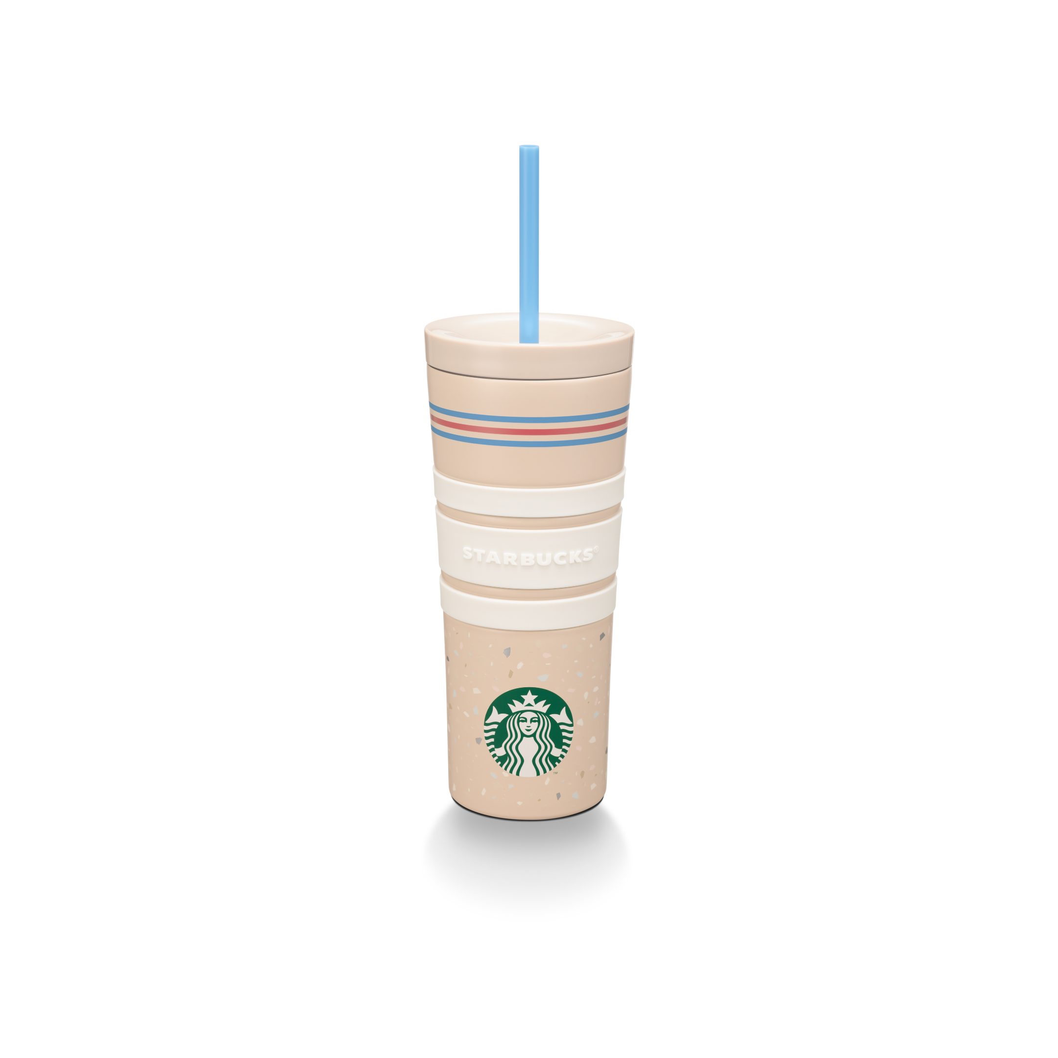 Ly Starbucks Cold Cup 16Oz (473ml) SS NATURAL SUM TERRAZZO