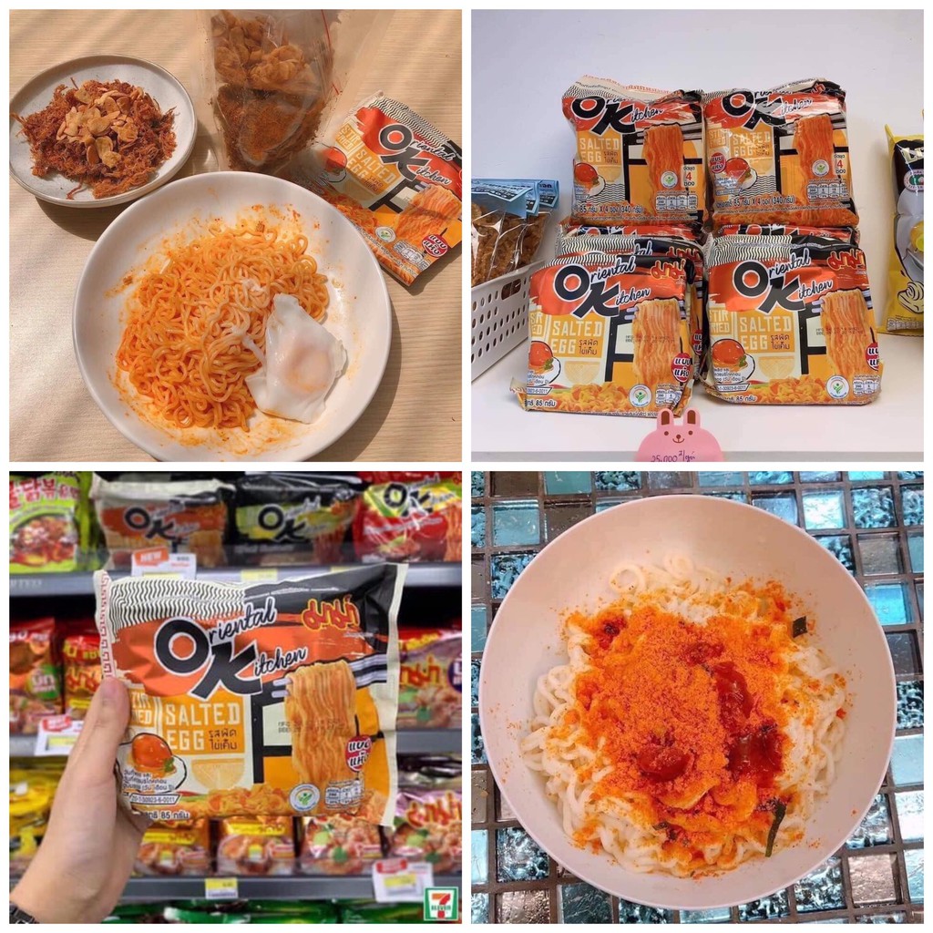 1Bịch/10Gói Mì Trộn Trứng Muối Thái Lan ( Đồ Ăn Vặt Thái Lan )