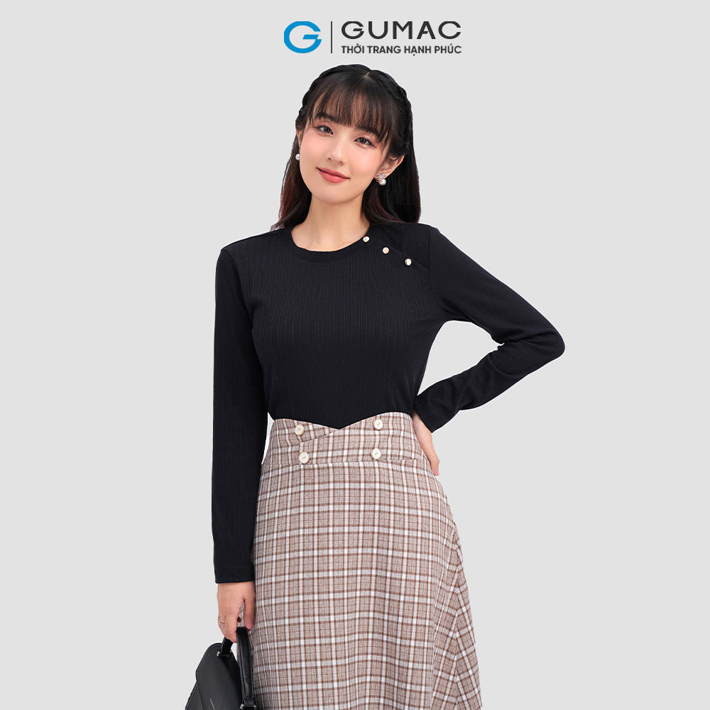 Váy A xòe lưng kiểu VC12043 thời trang GUMAC