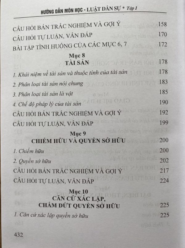 Hướng Dẫn Môn Học Luật Dân Sự Tập 1