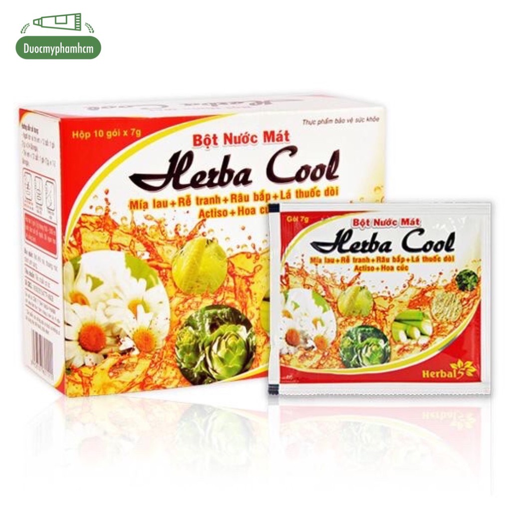 Bột Nước Mát Herba Cool ( hộp 10 gói x 7g)