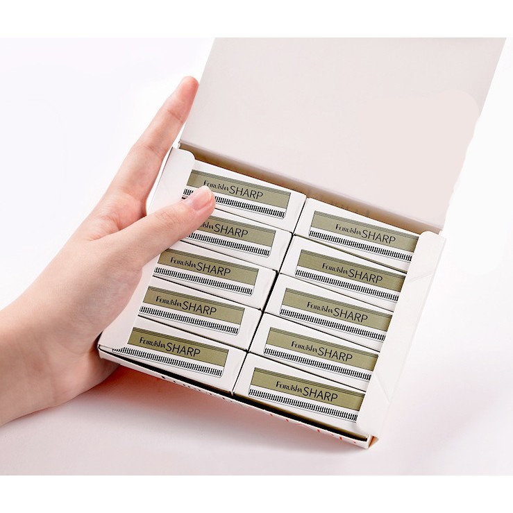 Dao Cạo Lông Mày Hộp 10 Cây Sắc Bén