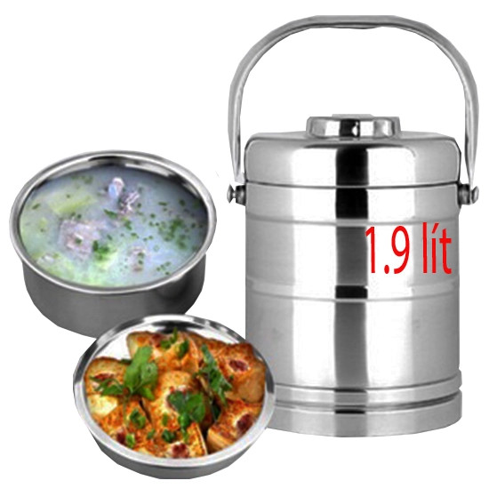 Hộp cơm giữ nhiệt 3 ngăn - camen inox 3 tầng 1.9l- camen inox 3 ngăn - camen giữ nhiêt-