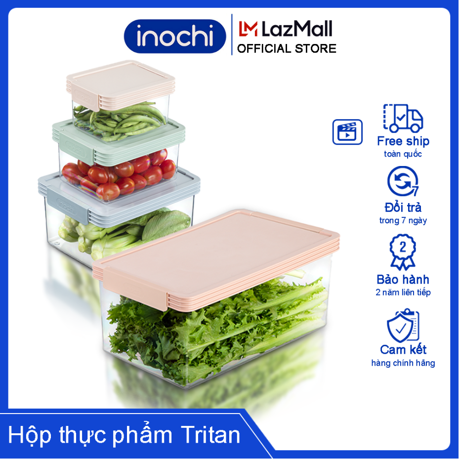 Bộ hộp thực phẩm tritan chữ nhật Hokkaido - hộp thực phẩm - hộp đựng thực phẩm - hộp bảo quản thực phẩm - hộp nhưa - thùng thực phẩm - thùng bảo quản thực phẩm