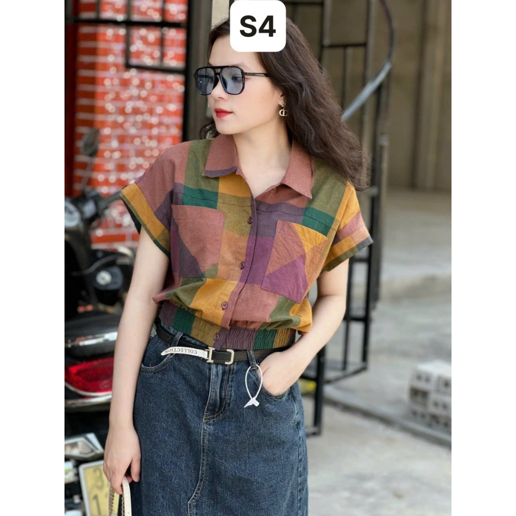 [Nhập LAZFASHION32 - giảm 60K] Áo Sơ Mi Phối Màu Siêu Hot