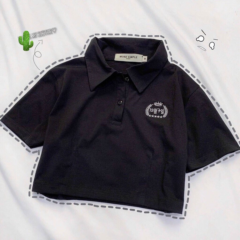 COMBO 2 ÁO POLO CROPTOP ĐẦY CÁ TÍNH