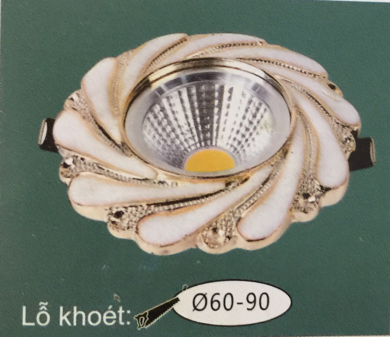 Đèn led âm cao cấp 3 mầu 7w