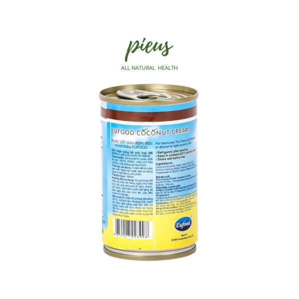 Nước cốt dừa đậm đặc | Coconut Cream Eufood 165ml/ 400ml