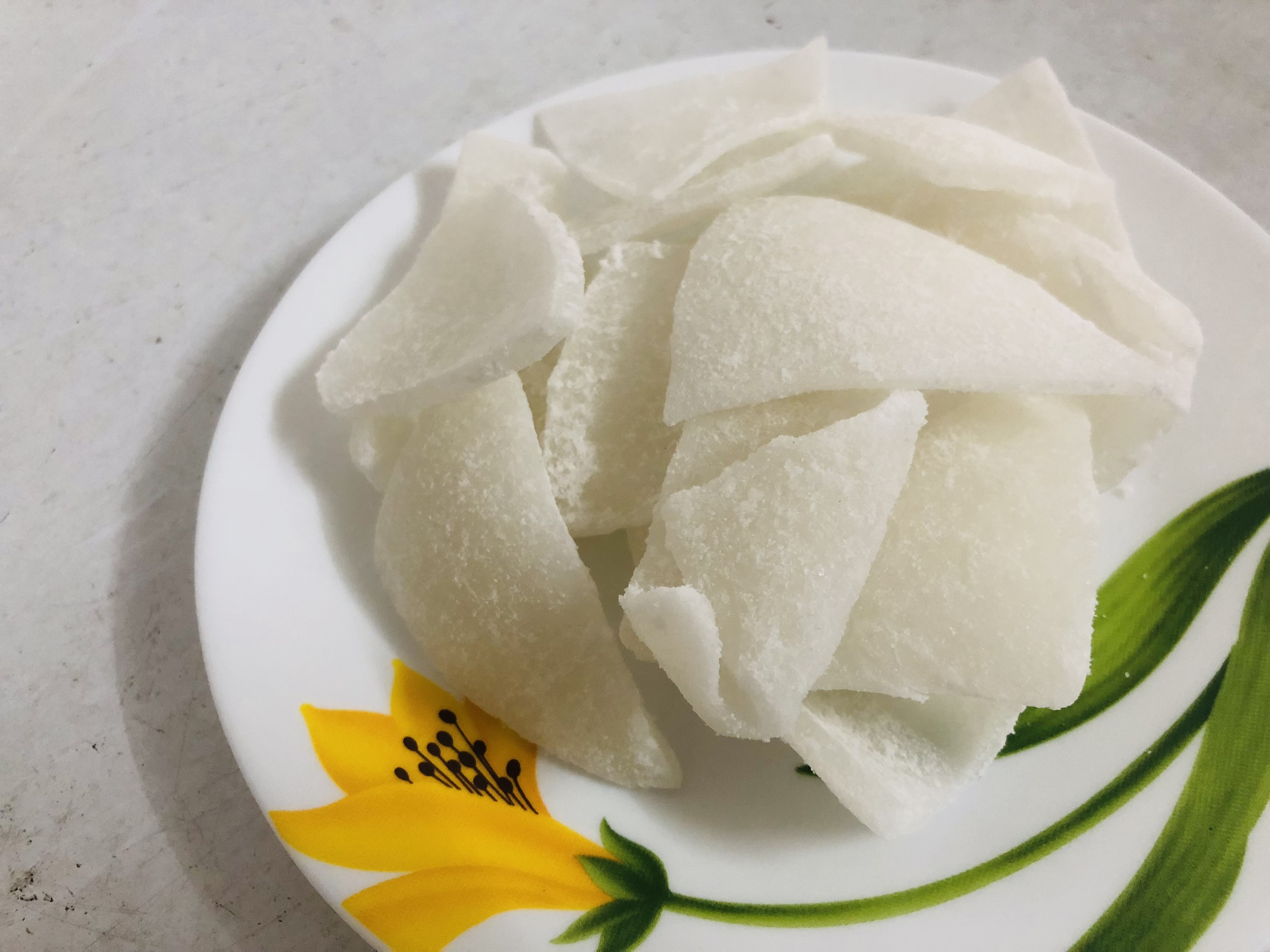 500g mứt dừa non bến tre dạng miếng