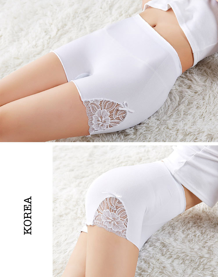 Quần Bảo Hộ Mặc Trong Váy 3D Xẻ Ren Nơ - requane