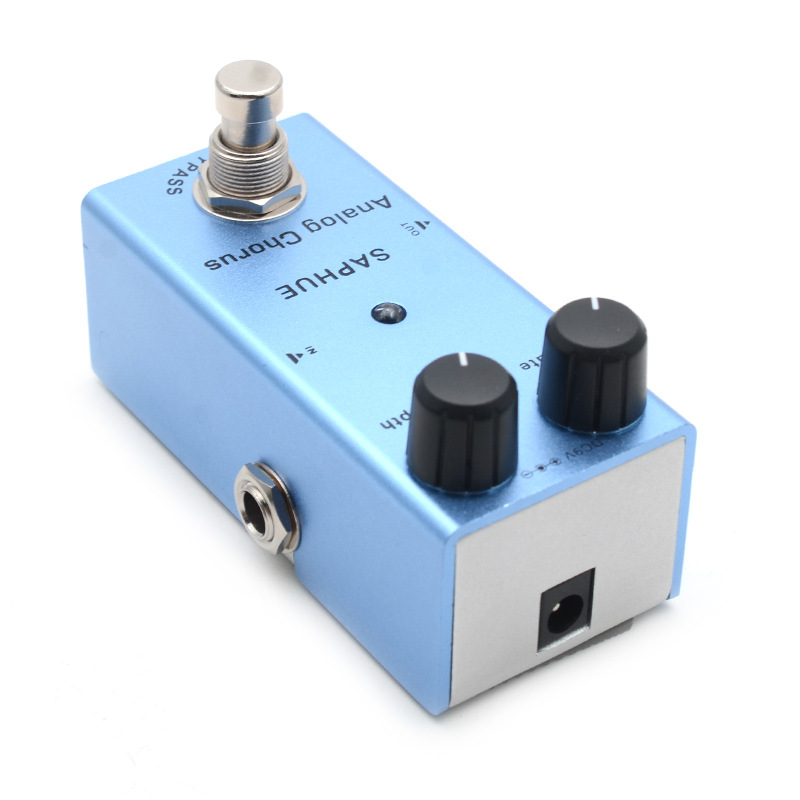 SAPHUE Electric Guitar Analog Chorus Pedal Rate/Depth Knob Effect Pedal